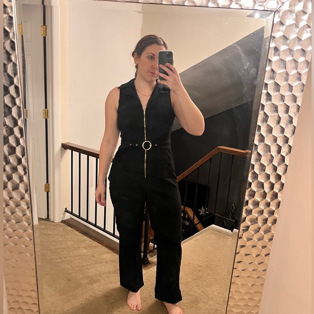70s Inspired Jean Jumpsuit